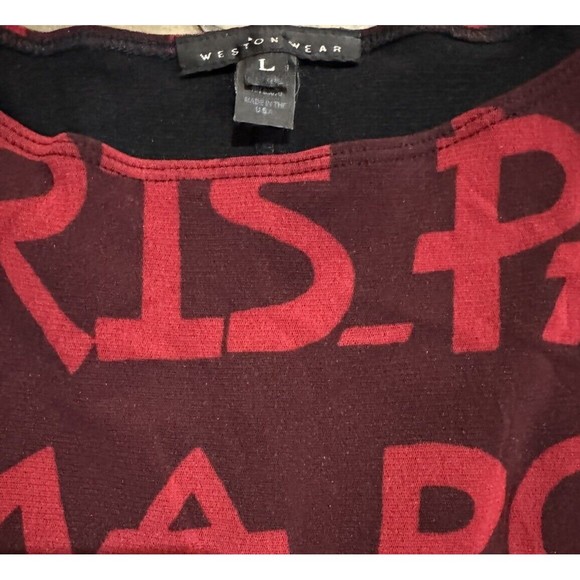 Vintage Y2K Mesh Weston Wear Dress Graffiti Tokyo Paris New York London M L - Picture 6 of 6